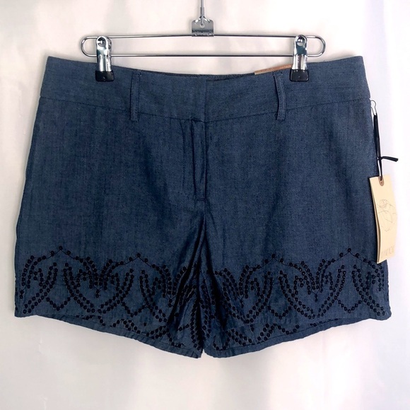 Elíane Rose Modern Fit Navy Blue Shorts Size 6 - Picture 2 of 9